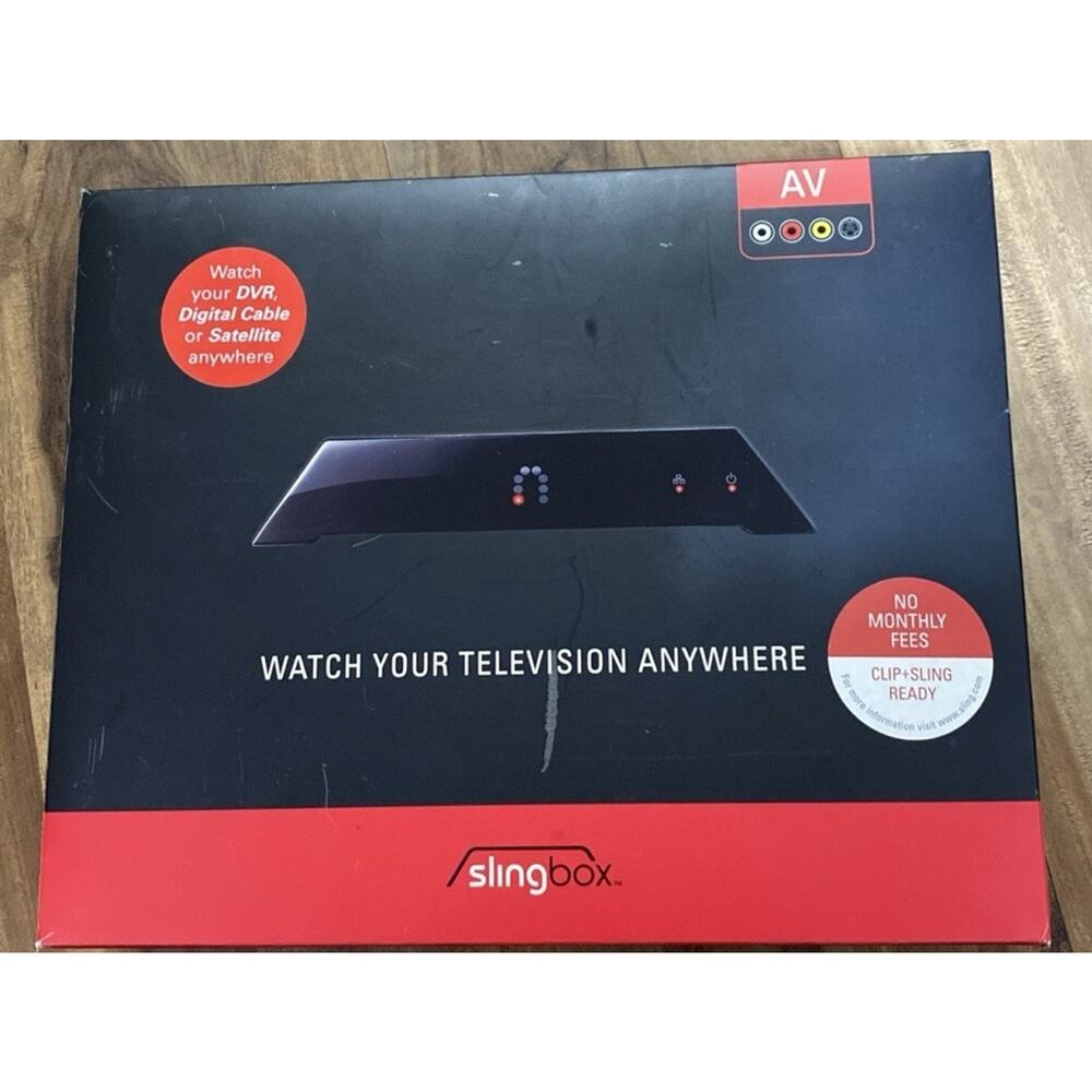 Sling Media Slingbox AV Streaming Internet TV Broadcaster SB240-100